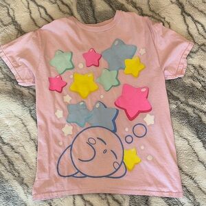Nintendo Pink Starry Dream Kirby Short Sleeve Tee